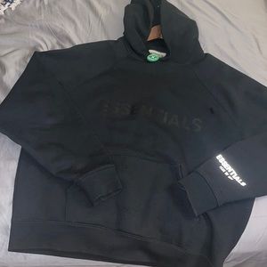 Black ESSENTIALS hoodie size M